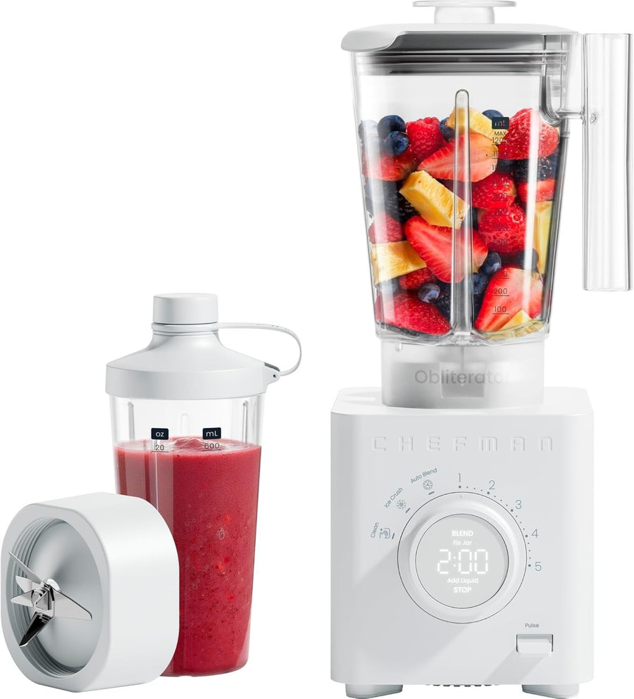 1380W Smoothie Blender Ice Crush Nut Frozen Fruit Auto Blend 1.2L