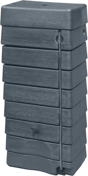 276L Grey Wall Water Tank with Rain Trap & Downpipe Connector