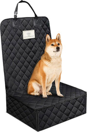 Front Dog Car Seat Cover Waterproof Non Slip Scratch Proof 50cm Black