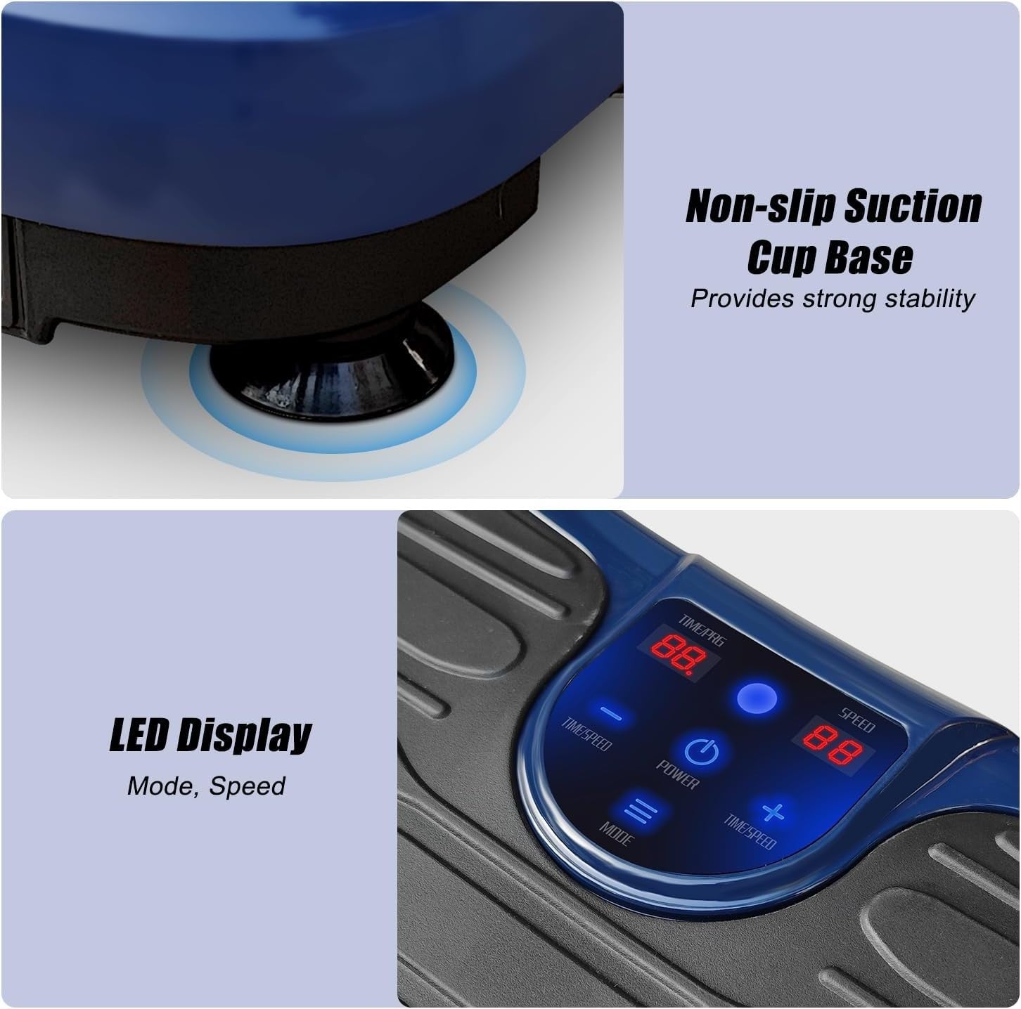 Bluetooth Vibration Plate Exercise Machine with Bands Whole Body Weight Loss