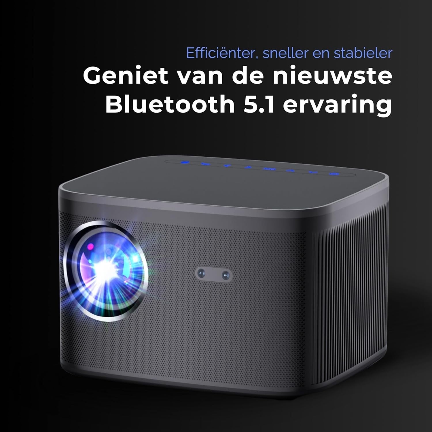 1080P Smart Projector Android WiFi Bluetooth Auto Focus 20000L