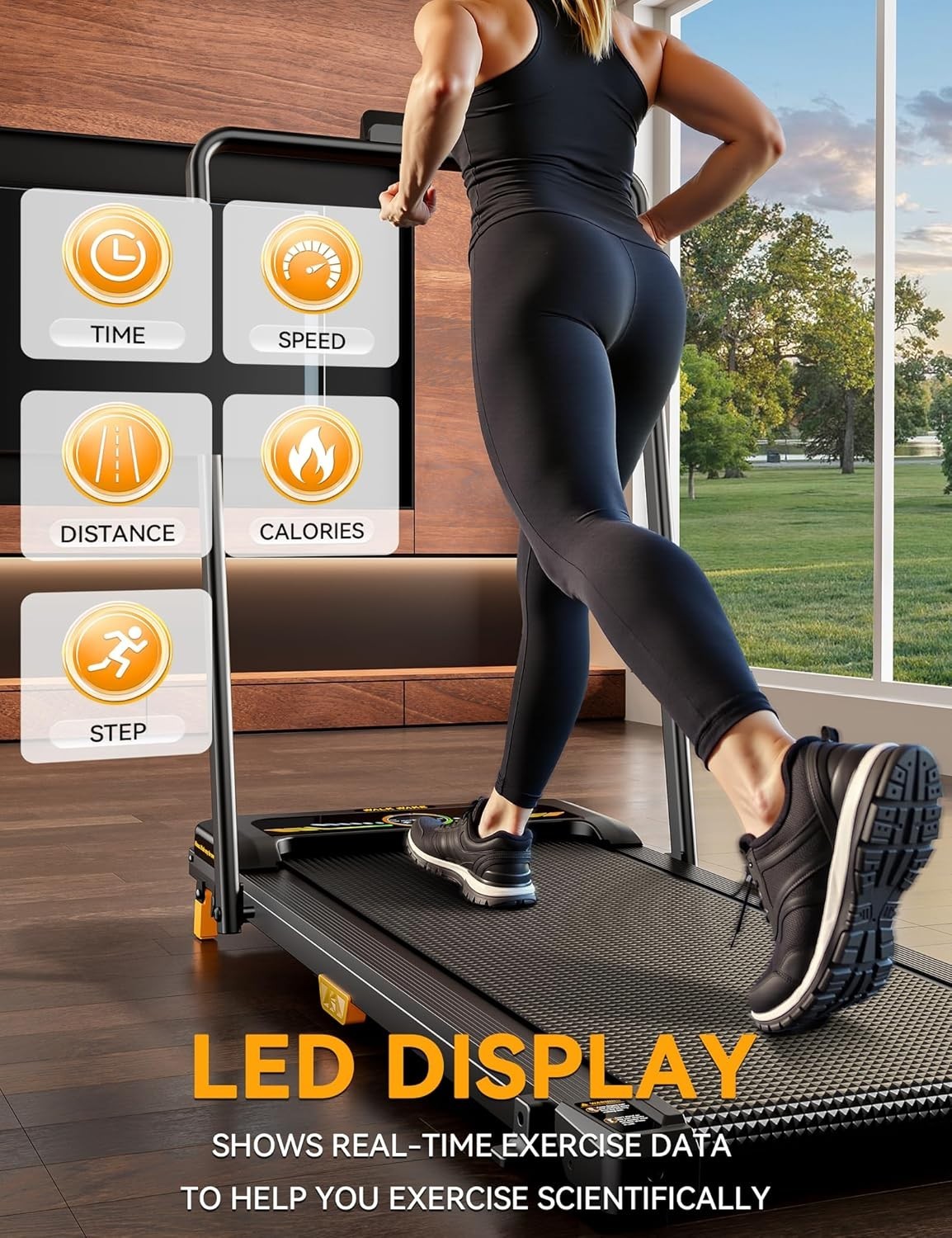 Compact Under Desk Treadmill 5% Incline Quiet 2.5HP Home/Office Use