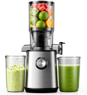 Cold Press Juicer 110mm Wide Chute Whole Fruit Slow Self Feeding Easy Clean