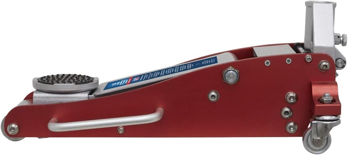 1.5 Ton Aluminium Steel Trolley Jack Rocket Lift 130–365mm Lightweight Quick