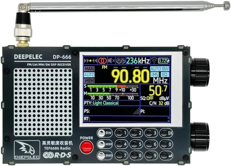 High Sensitivity TEF6686 Full Band FM AM SW Radio Portable 5000mAh