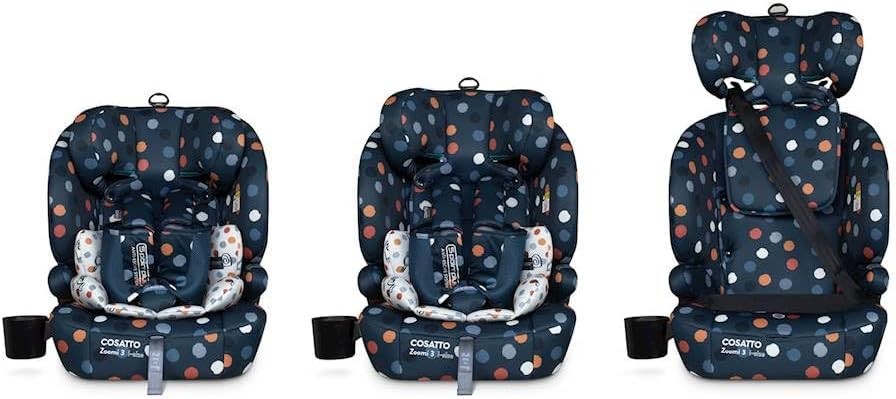 i-Size ISOFIX Child Car Seat 76–150cm Adjustable Headrest Side Impact