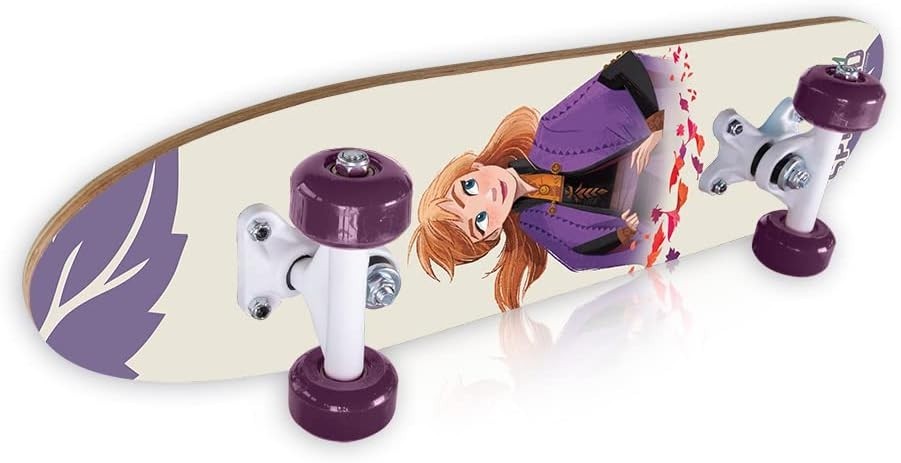 Frozen Wooden Skateboard 61x15cm Maple Deck, ABEC-7 Bearings, PVC Wheels