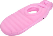 Inflatable Pregnancy Pillow Full Body Maternity Air Bed Belly Hole Pink