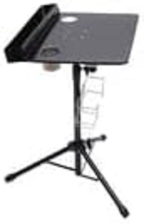 Mobile Tattoo Workstation Adjustable Height Rolling Table with Storage Shelf