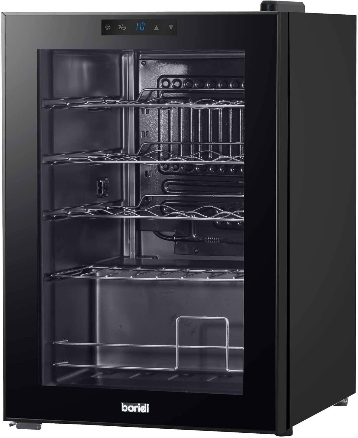 20 Bottle Wine Cooler Fridge Digital Touch Control LED Quiet Freestanding