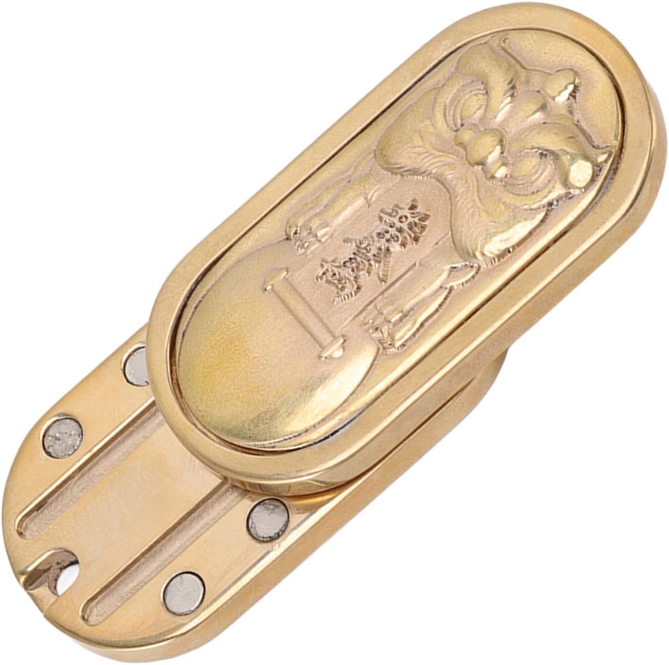 Solid Copper Magnetic Fidget Slider Stress Relief ADHD Office Desk Toy
