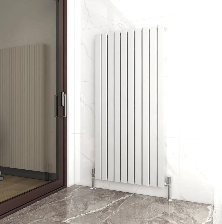 Designer Flat Panel Radiator 1600x680mm Single White Vertical/Horizontal