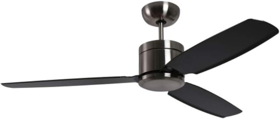 Pepeo Turno 132CM Ceiling Fan, 6-Speed Reversible Motor, Remote, Chrome