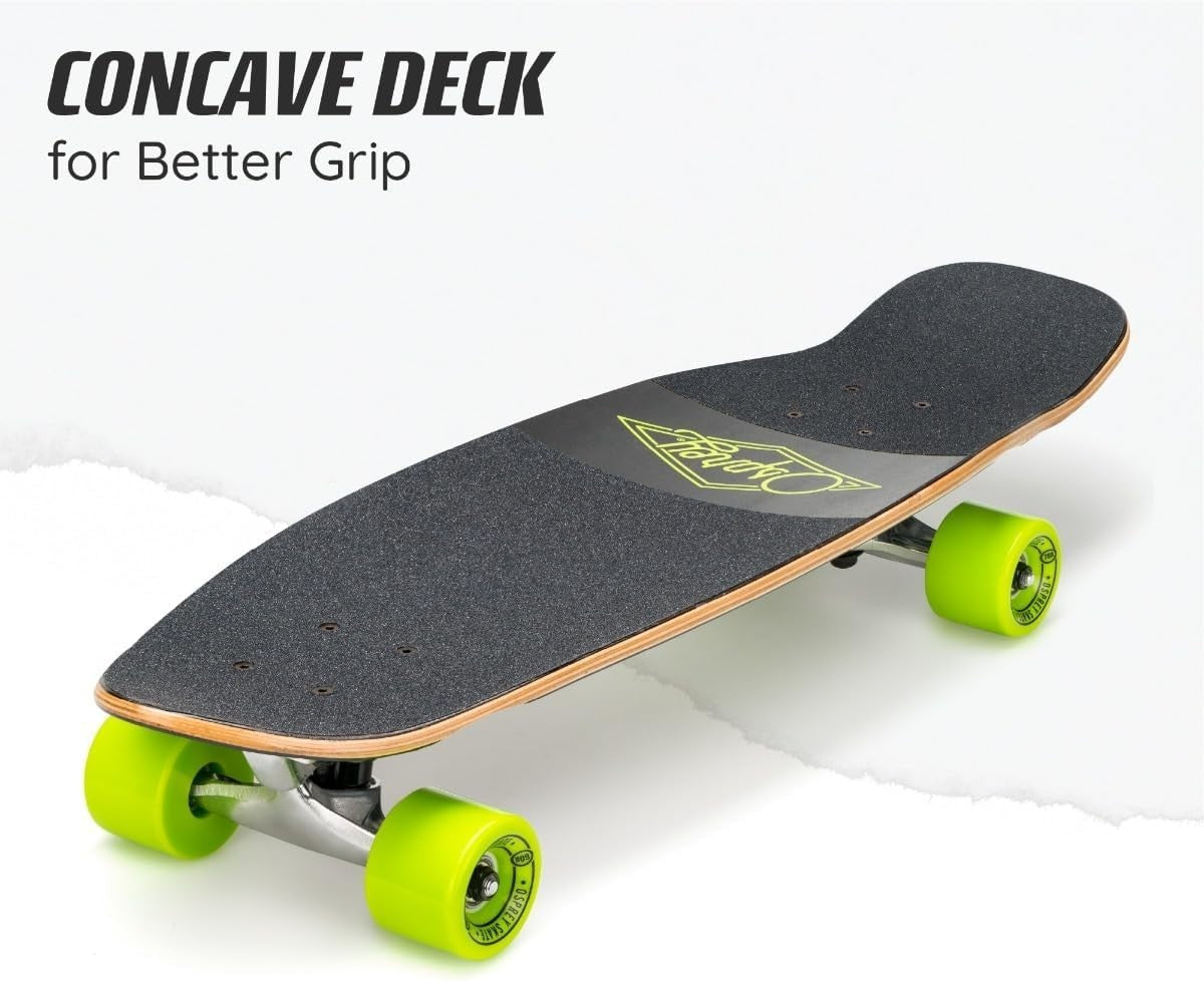 Cruiser Skateboard 27.5in Complete Maple Beginner Smooth Ride