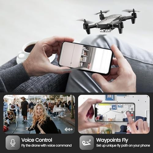 Mini Drone for Kids with 720P Camera, FPV Live Video, Foldable RC Quadcopter