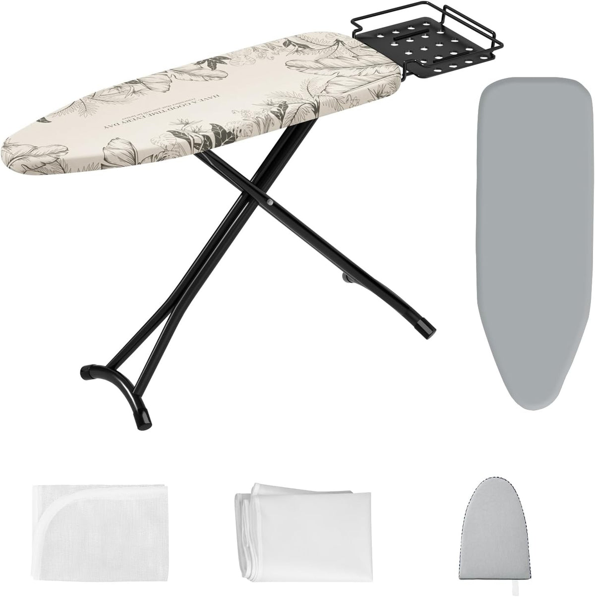 Adjustable Folding Ironing Board Height Adjustable Steel Frame Iron Holder