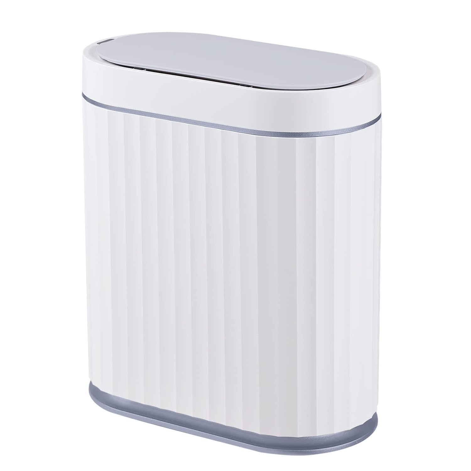 8L Touchless Bathroom Bin Motion Sensor Slim Waterproof Grey