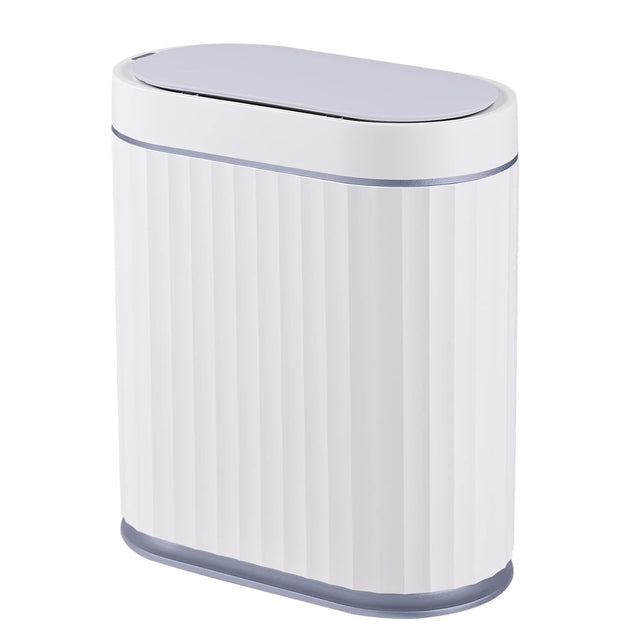 8L Touchless Bathroom Bin Motion Sensor Slim Waterproof Grey