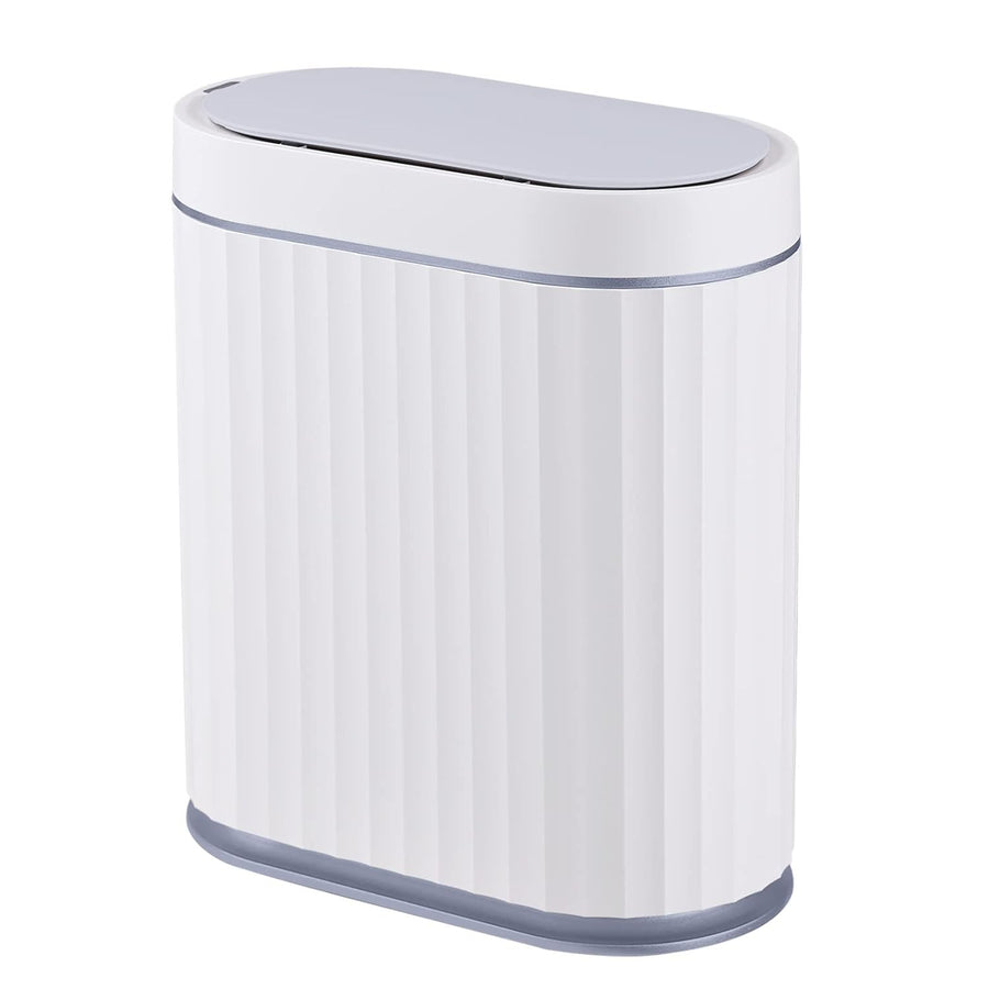 8L Touchless Bathroom Bin Motion Sensor Slim Waterproof Grey