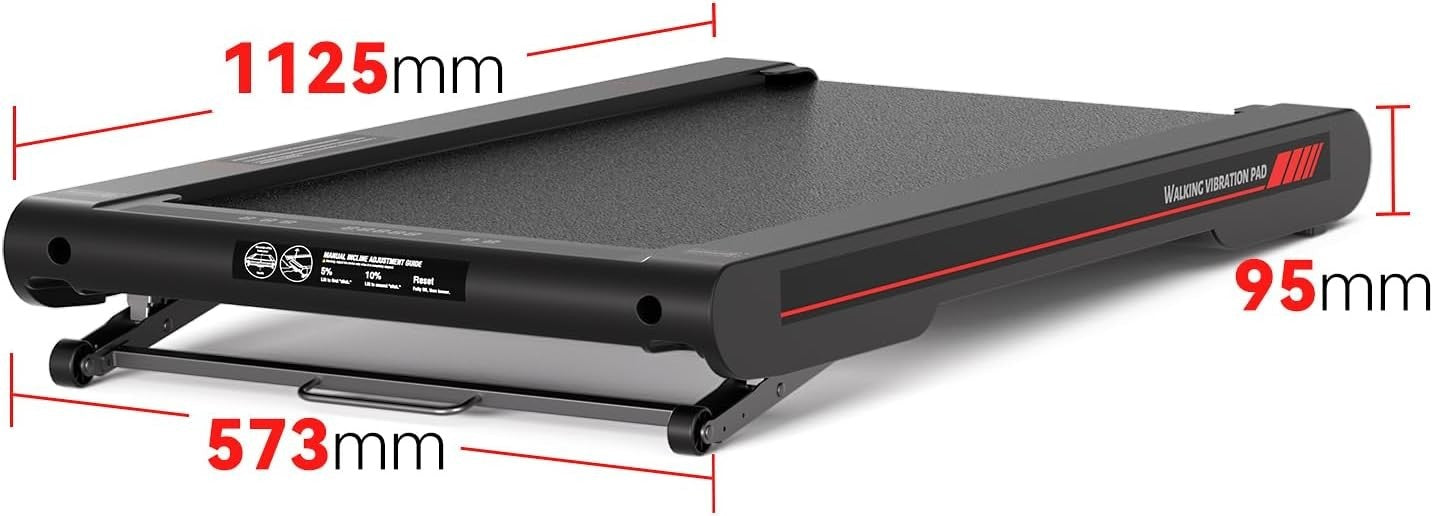 4-in-1 Vibration Walking Pad Under Desk Treadmill with Incline & App RM02