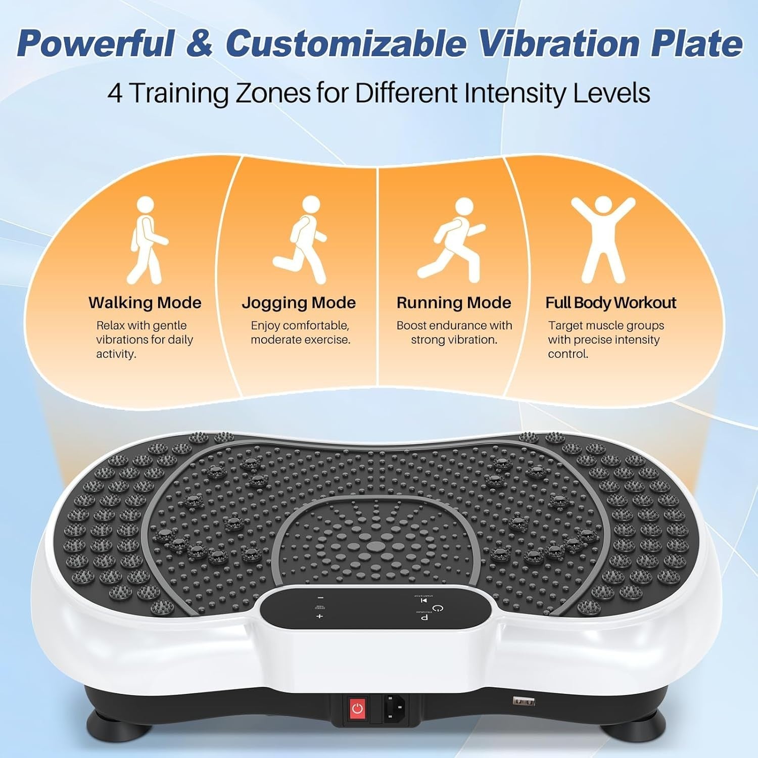 Vibration Plate Exercise Machine 99 Levels 7 Modes Lymphatic Trainer