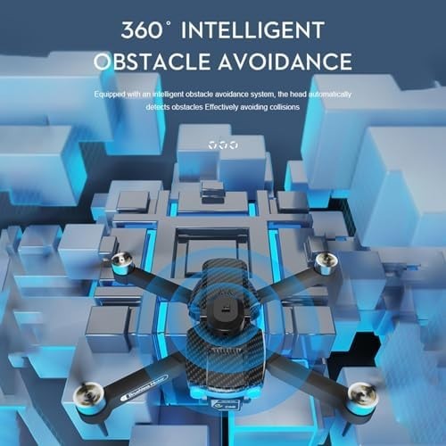 Foldable 8K HD Drone with Dual Camera, Brushless Motor & Obstacle Avoidance