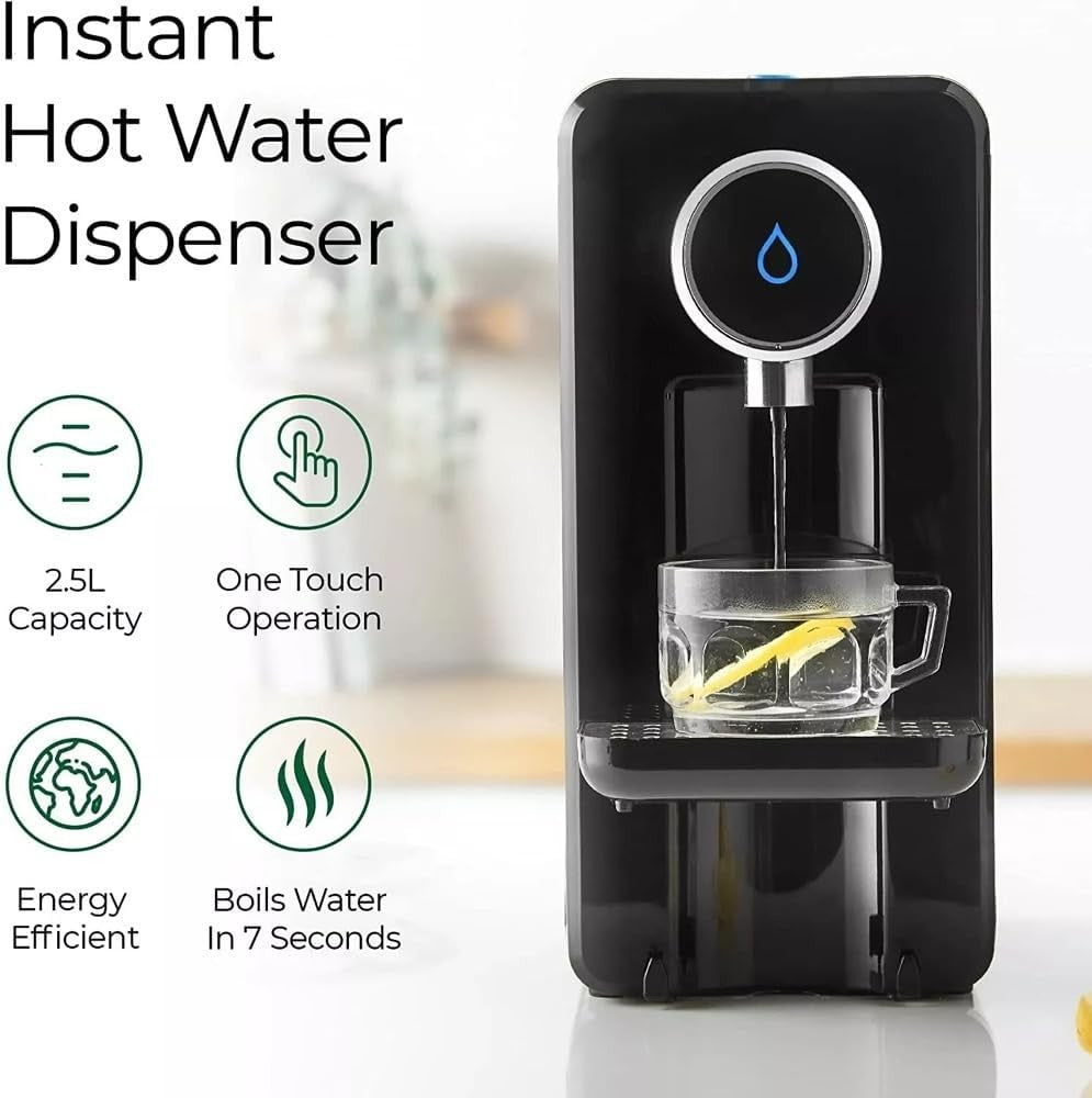 Instant Hot Water Dispenser 2600W Fast Boil 2.5L One Button Energy Saving