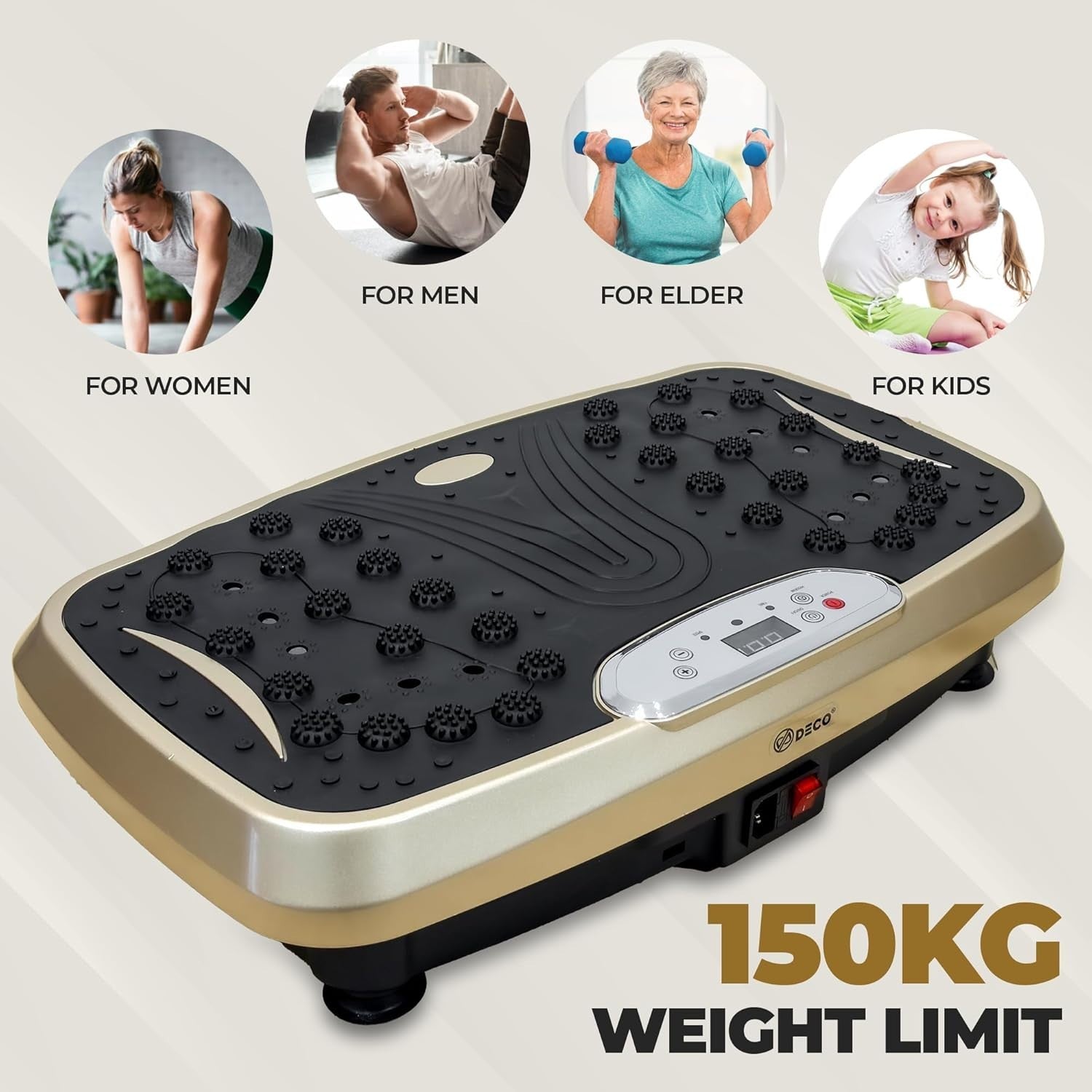 Vibration Plate Exercise Machine 120 Speeds Body Toning Weight Loss