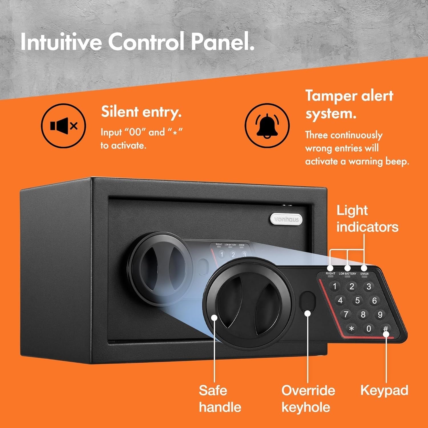 8.5L Digital Safe Box Electronic Keypad Cash Jewelry Security Lock