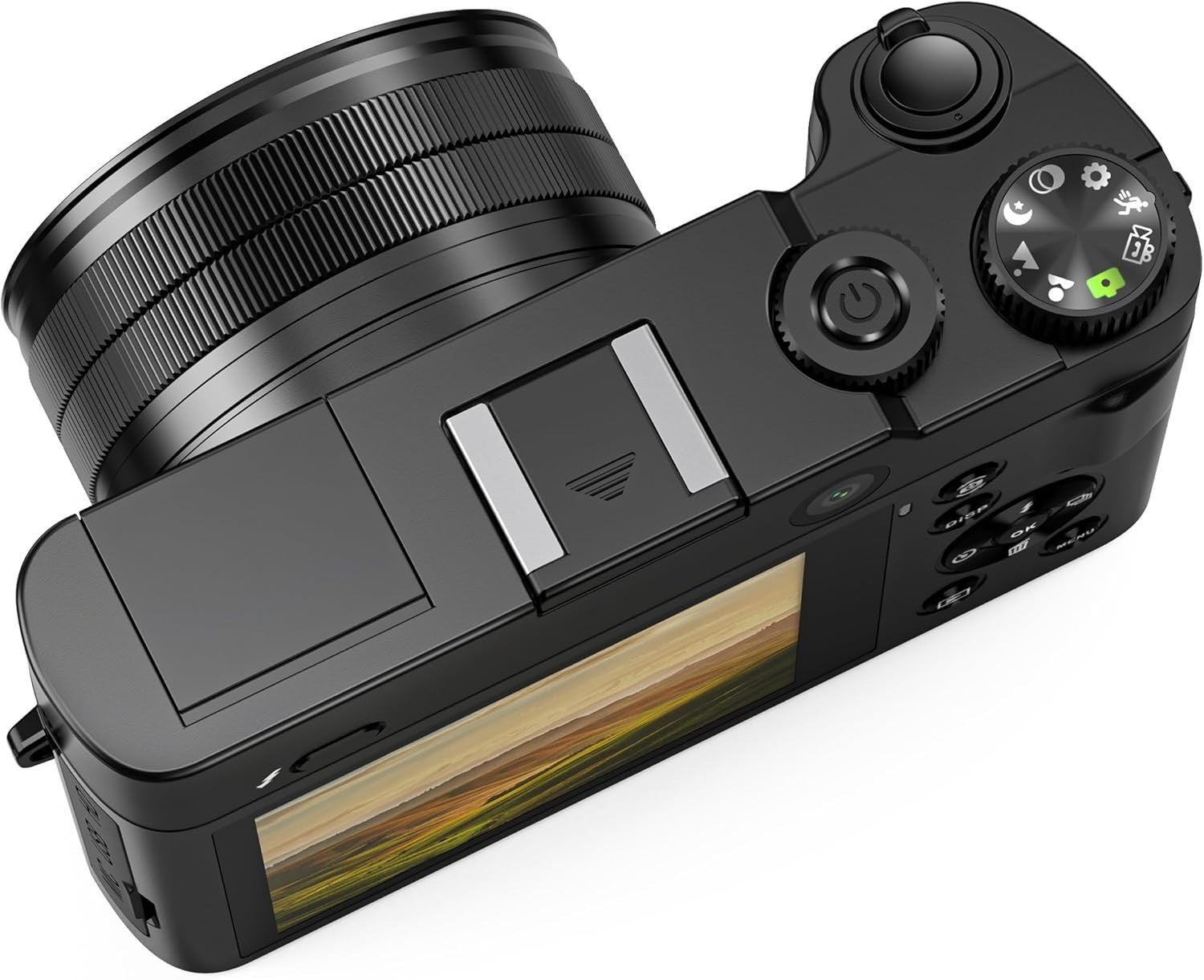 4K Mirrorless Camera 64MP 16X Zoom Dual Lens Autofocus USB-C Vlogging