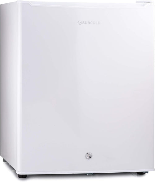 74L Mini Fridge Tabletop Cooler Lock & Key Low Noise White