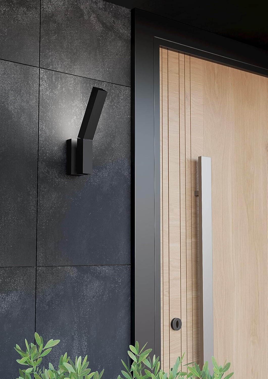 Waterproof Outdoor Wall Light Swivel Spot Porch Lamp IP44 Black Metal