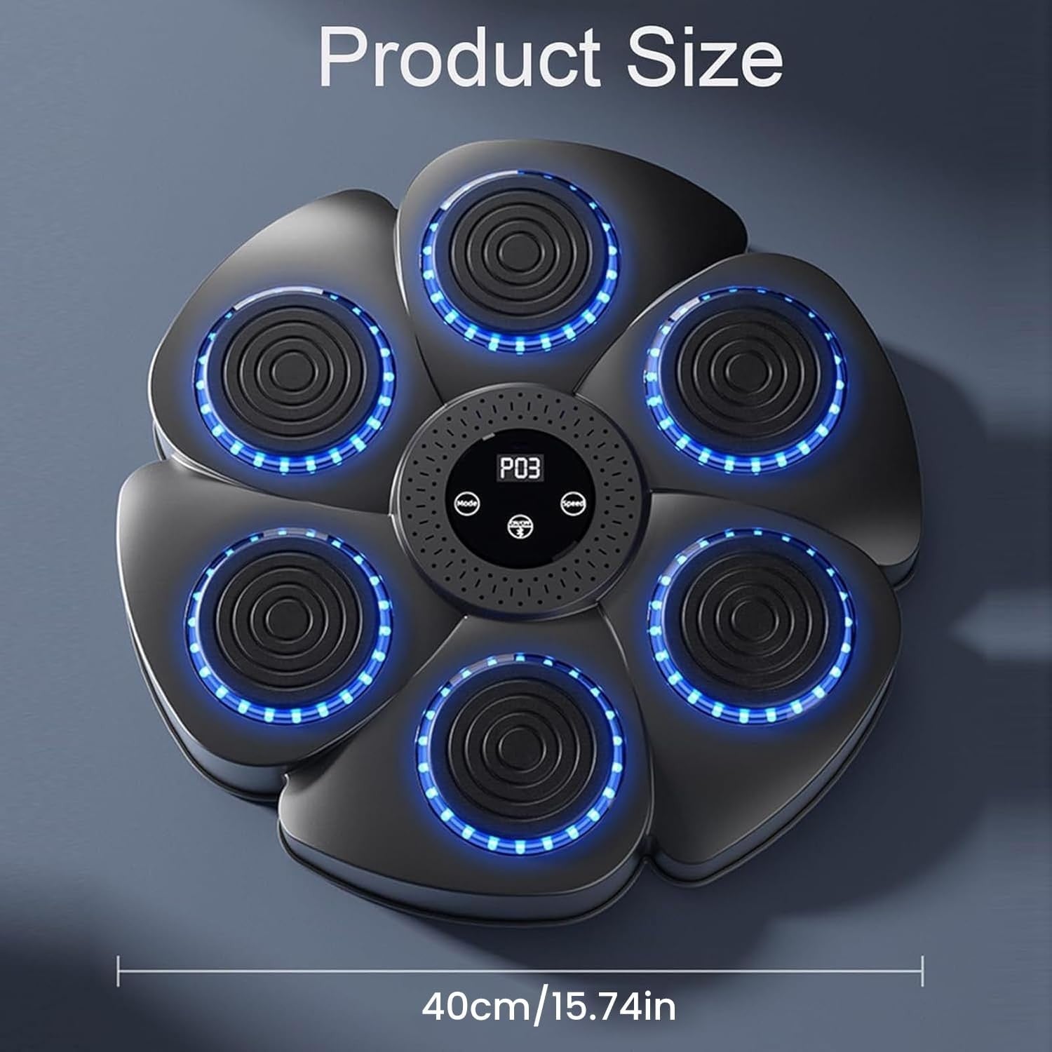 Music Boxing Machine Bluetooth LED Wall Punch Trainer Home Fitness
