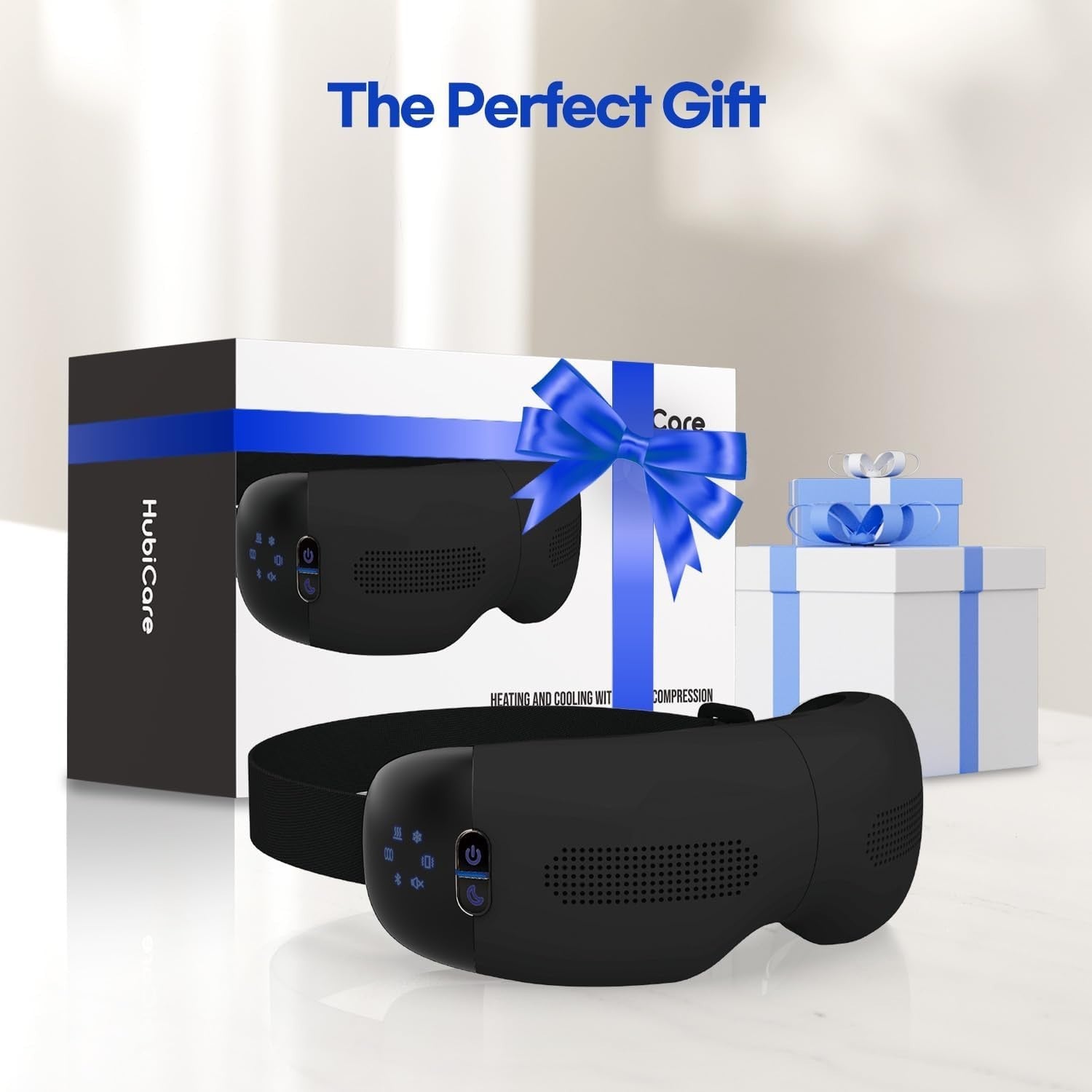 Hot & Cold Eye Massager Airbag Vibration Bluetooth Sleep Aid