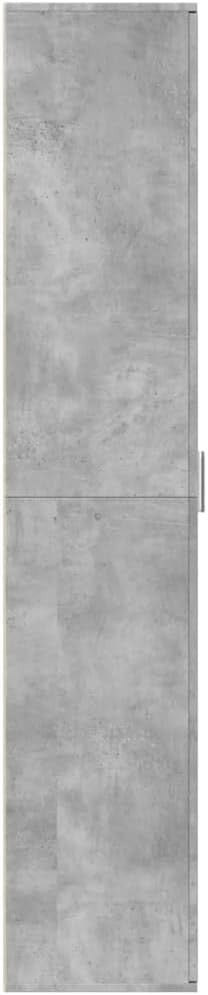 Tall Concrete Grey Storage Cabinet 60x35x180cm – Slim Modern Unit