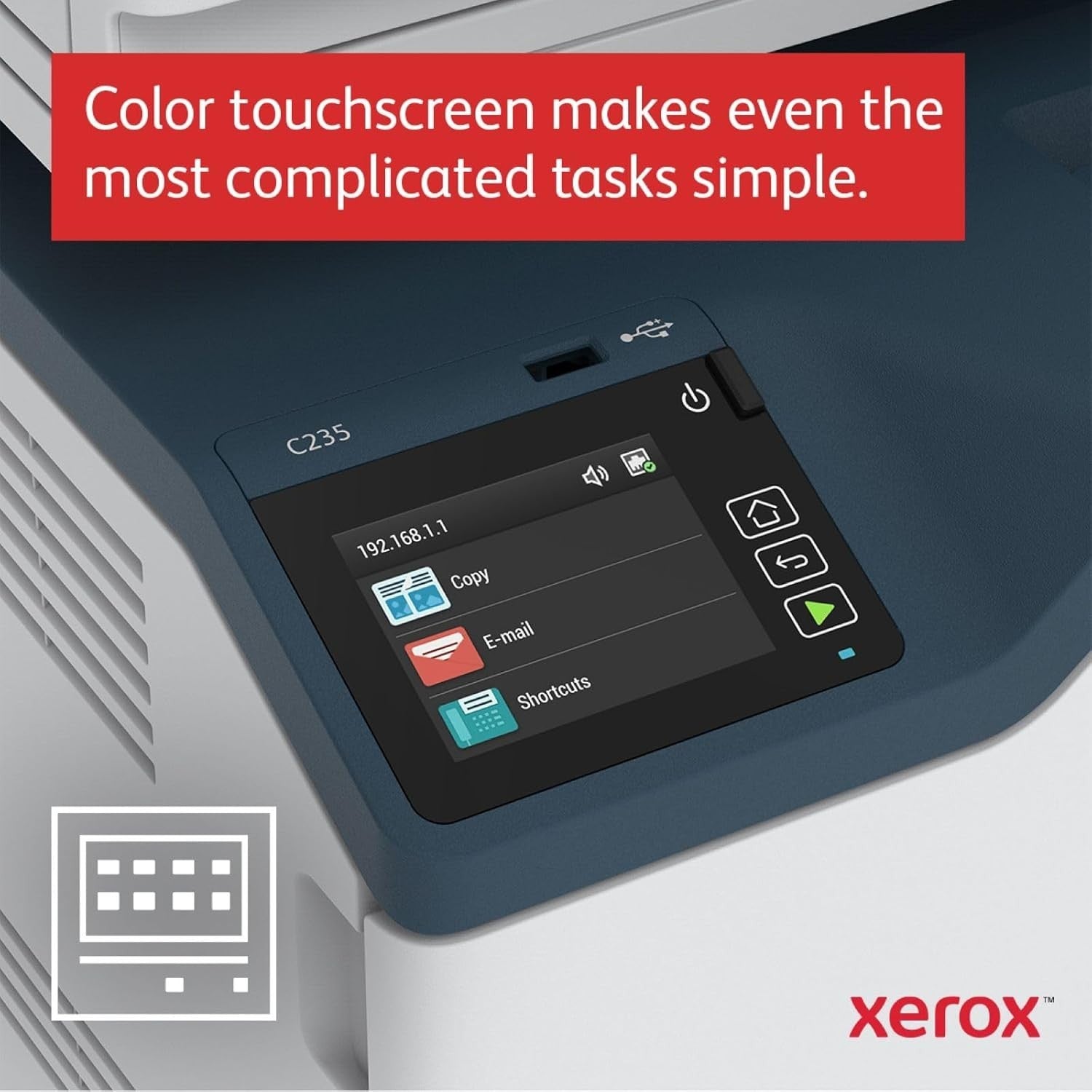 A4 Colour Laser Multifunction Printer 22ppm Duplex Wireless Scan Copy Fax