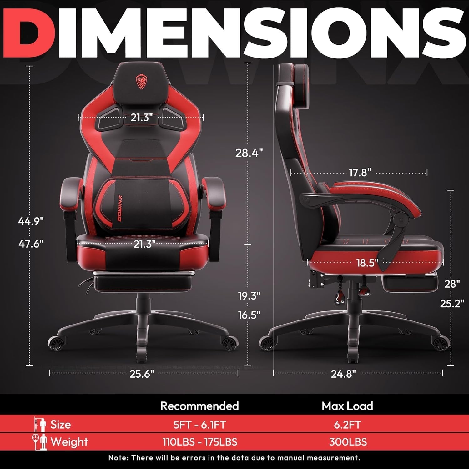 Ergonomic Gaming Chair Full Support Reclining Office Desk Swivel PC Armchair