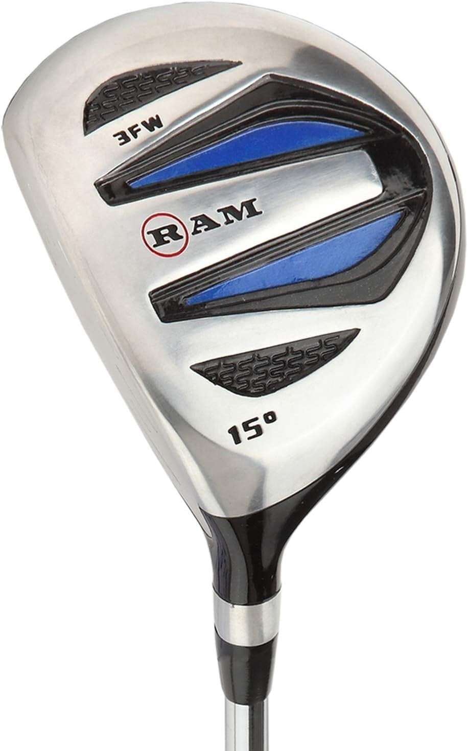 Mens Left Hand Golf Wood Set Driver 3 & 5 Woods Forgiving Steel Shafts