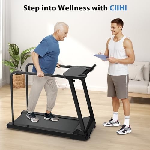 CIIHI Senior Treadmill 0.5-7 mph 350 lbs Home Walking Machine Desk