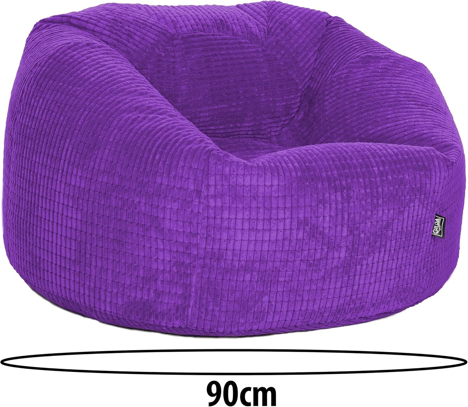 Giant Corduroy Bean Bag Chair Adult Teen Soft Lounge Seat Sofa Floor