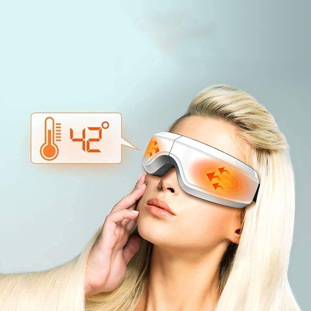 Heated Eye Massager Bluetooth Air Compression Foldable Mask