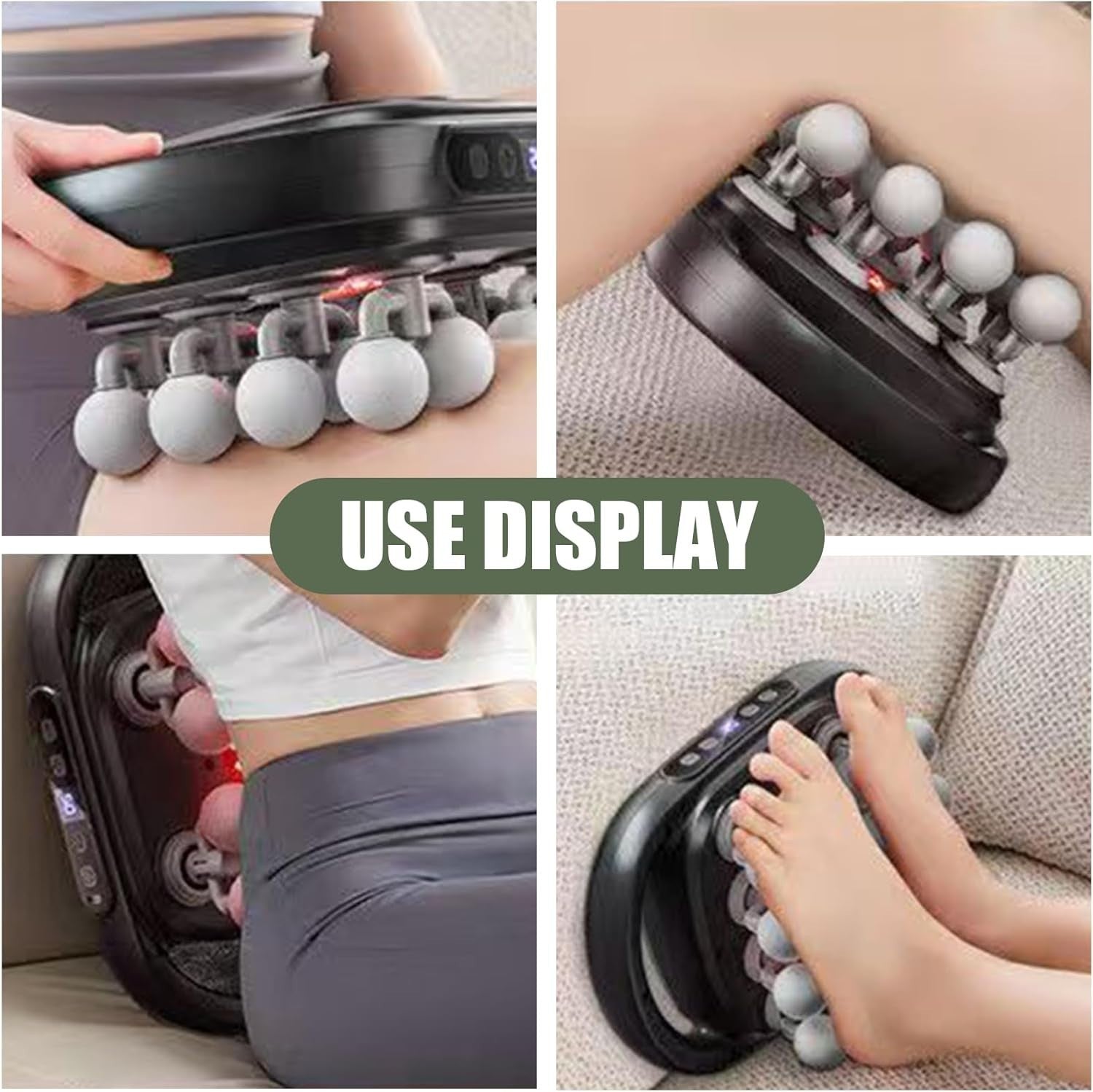 8 Head Deep Tissue Massage Gun Handheld Electric Muscle Massager Rechargeable
