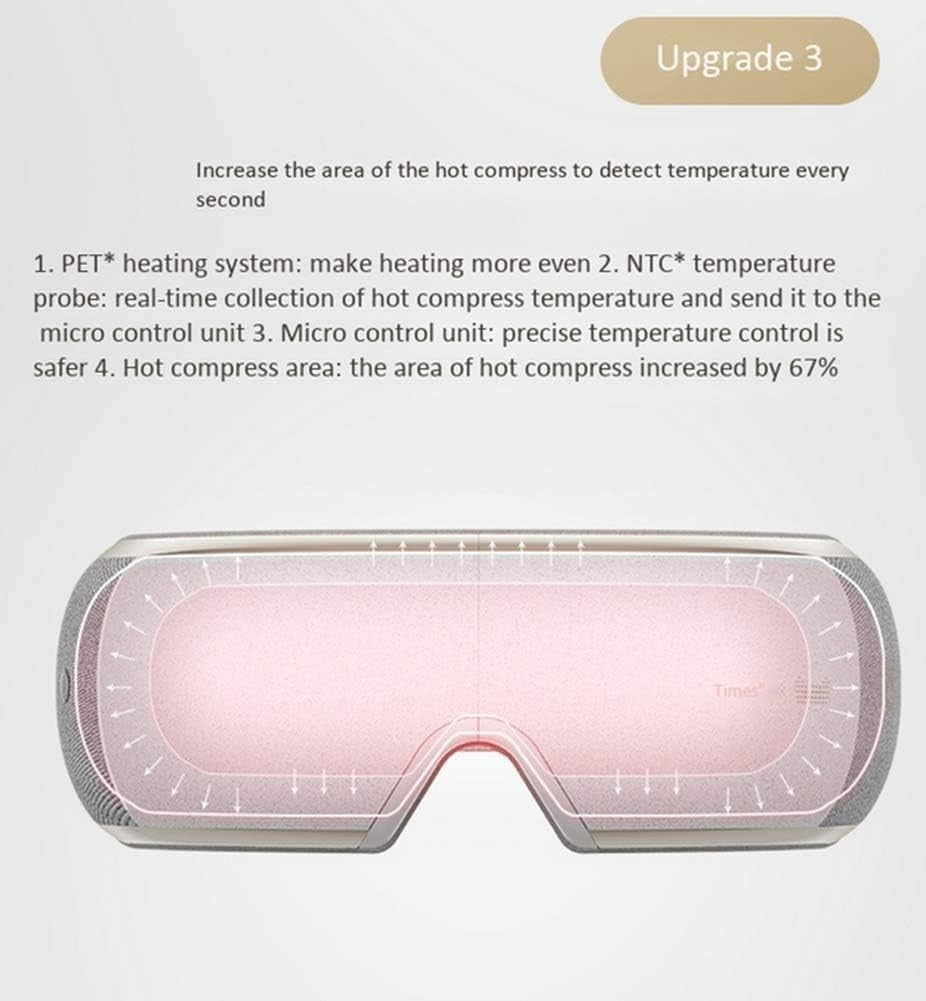 Heated Eye Massager Air Pressure Hot Compress Foldable
