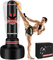 70in Inflatable Standing Punch Bag Adult MMA Kickboxing Trainer