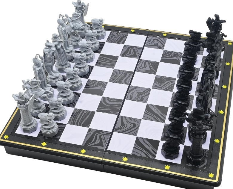 Magnetic Foldable Chess Set | 32 Piece Family Strategy Game | Portable Board