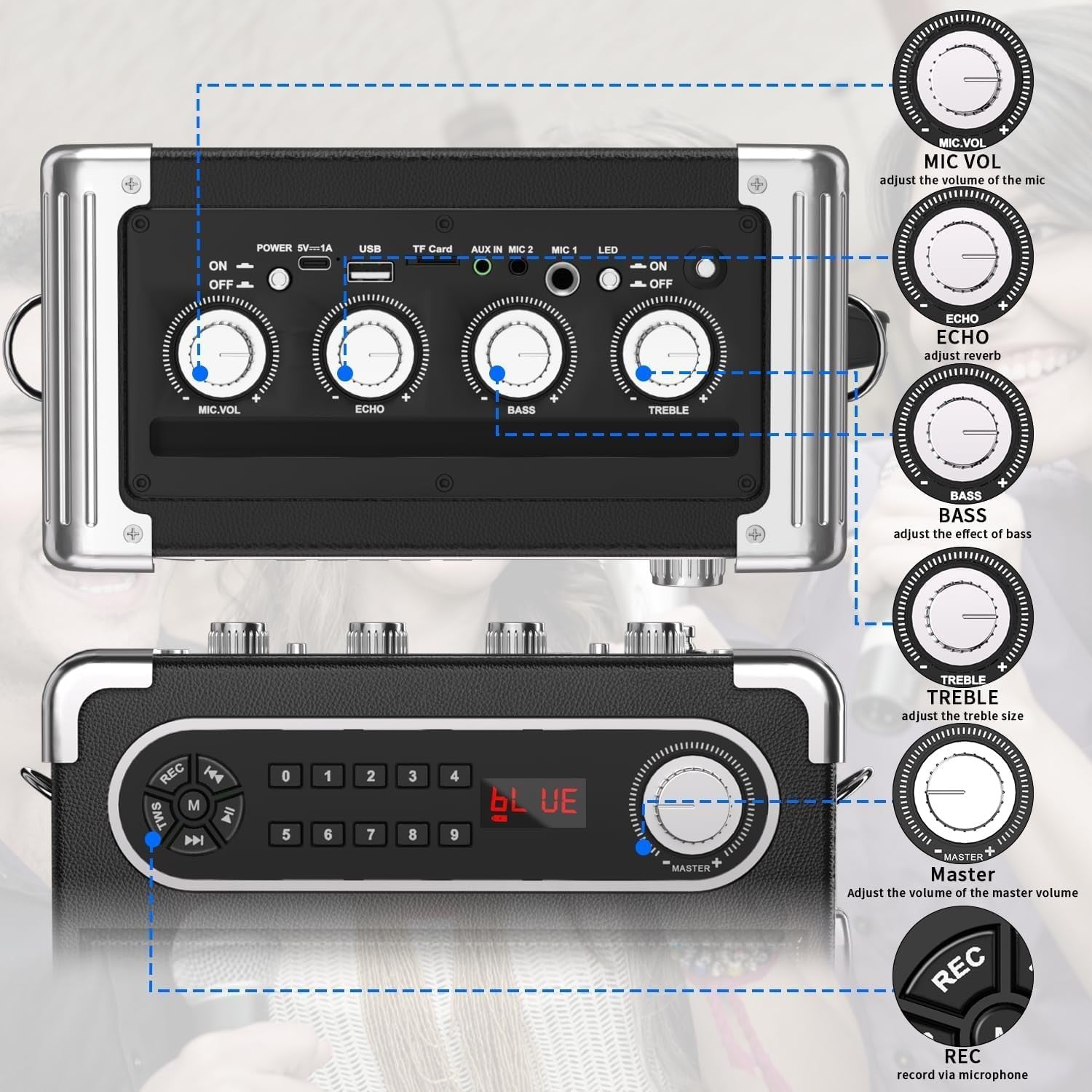 Chinese Karaoke Machine 15.6" Touchscreen, Cloud Songs,