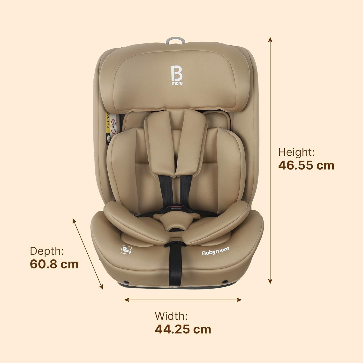 i-Size ISOFIX Child Car Seat 76–150cm Harness to Booster Recline R129