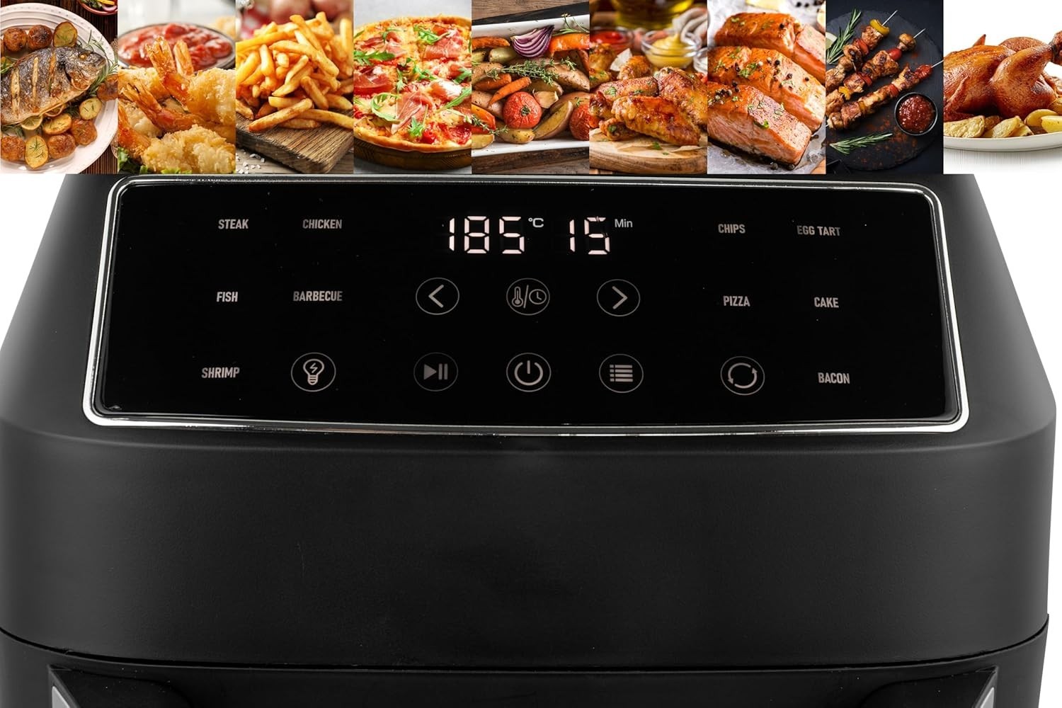 12L Air Fryer Oven Rotisserie 1700W Digital LED 8 Presets Accessories XL