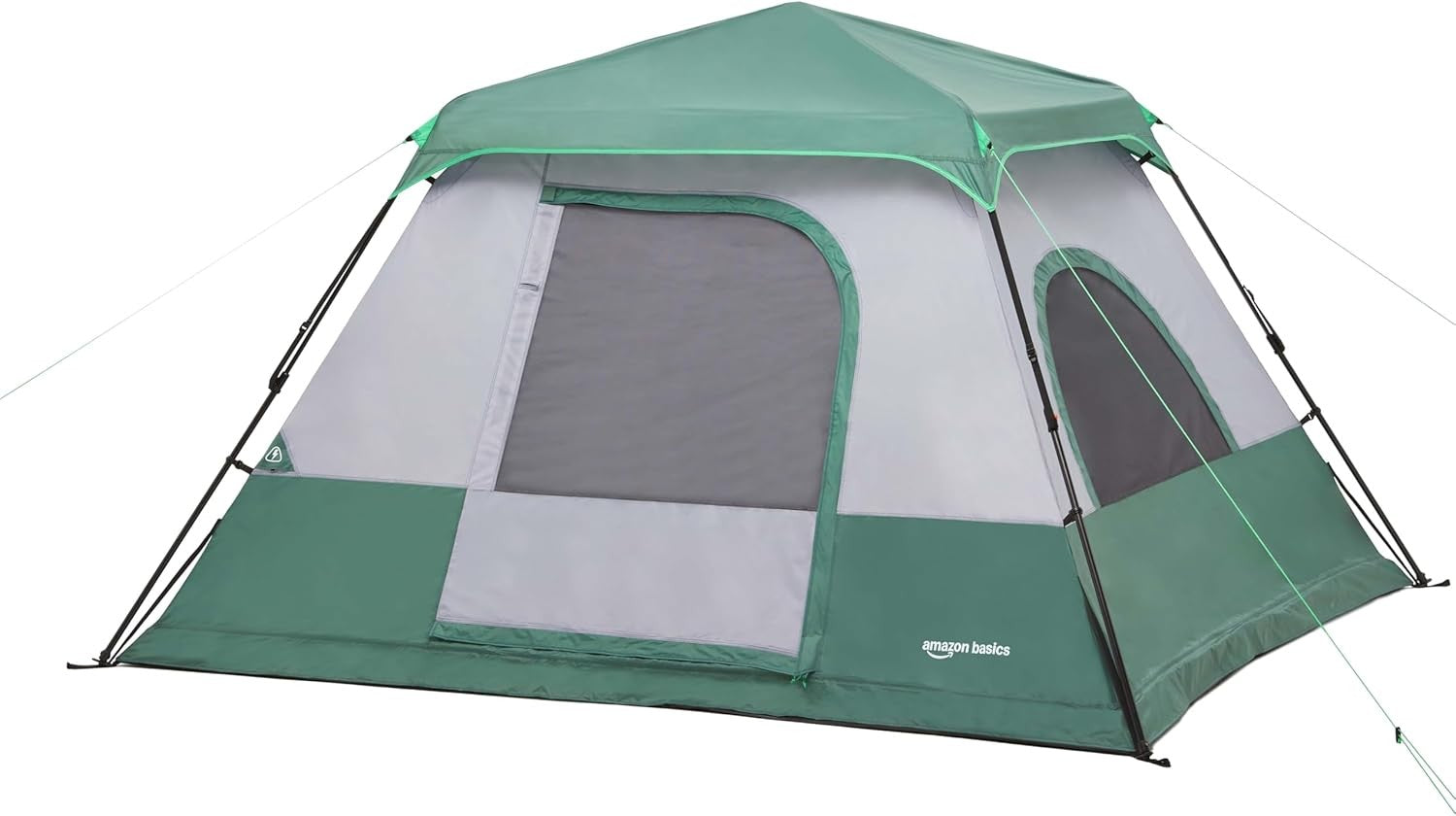 6 Person Camping Tent Waterproof Instant Pop Up with Rainfly Bag