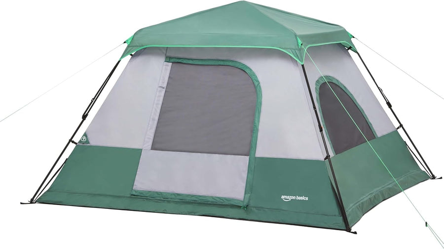 6 Person Camping Tent Waterproof Instant Pop Up with Rainfly Bag